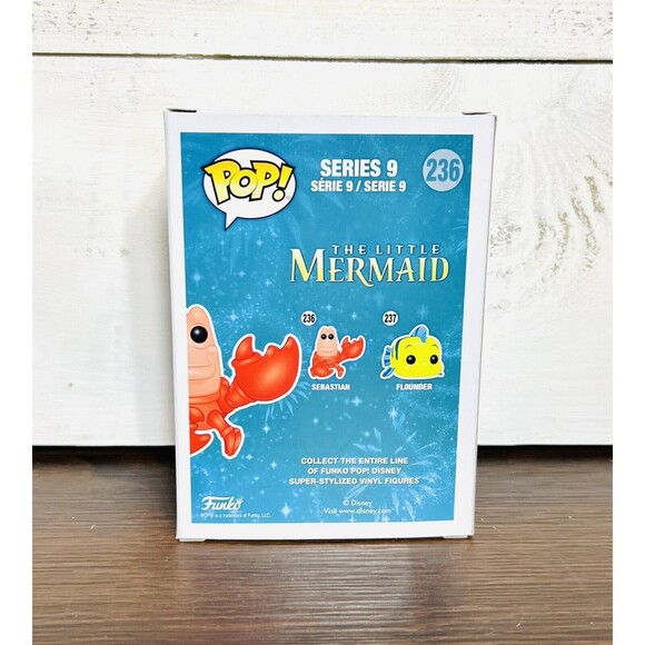 Funko Pop! Disney The Little Mermaid Sebastian #236 Vinyl Figure With Protector - Picture 3 of 6